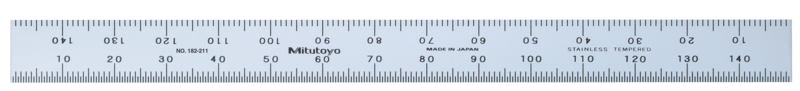 Thước Lá Thép 300mm, Metric Mitutoyo 182-231 6 Thước lá thép Mitutoyo