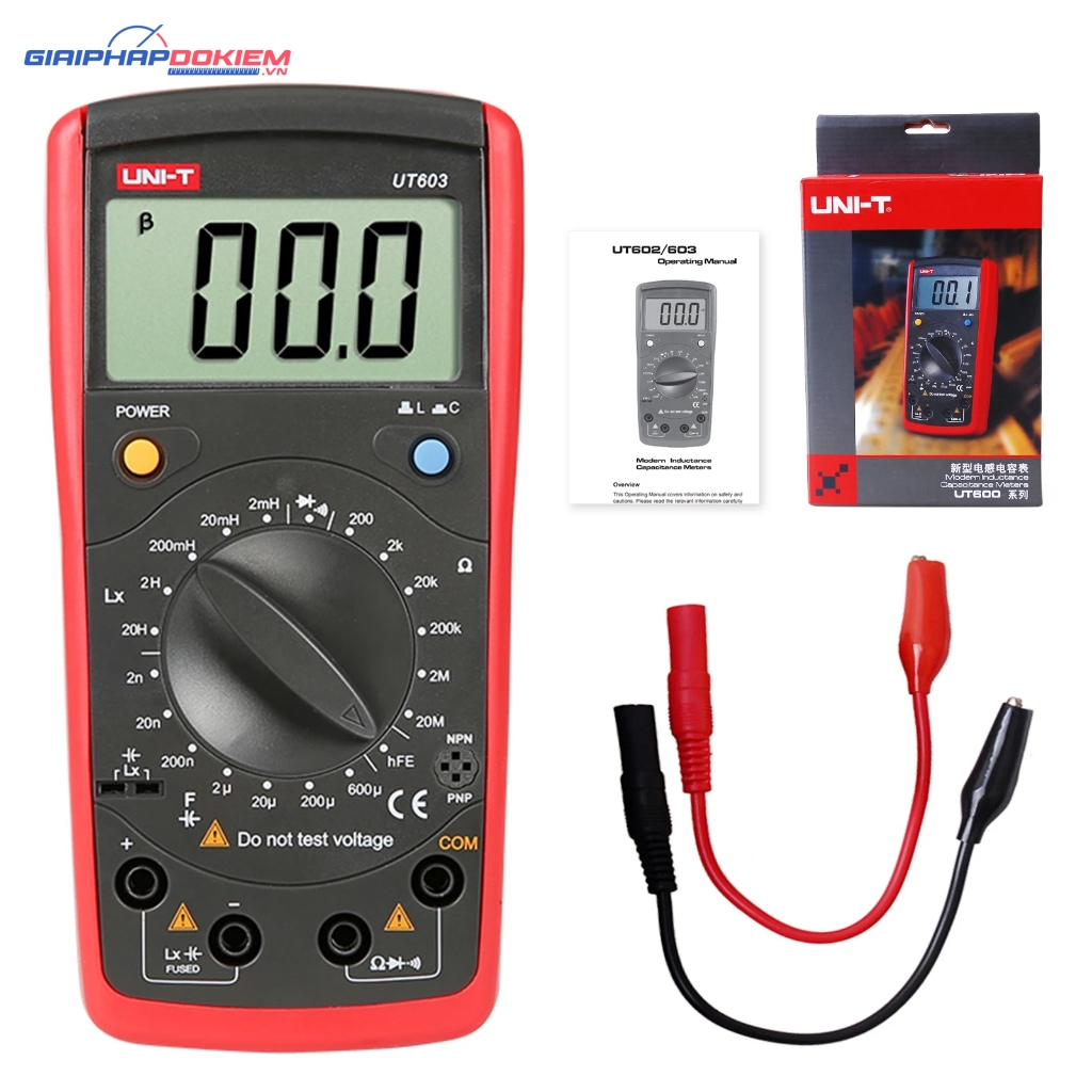 Máy đo điện cảm và điện dung UNI-T UT603 18 Máy đo điện cảm và điện dung UNI-T UT603