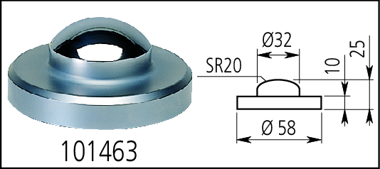 Đế gá đồng hồ so D=58mm Mitutoyo 519-109-10 15 chan de tu 519 109 10 bs2