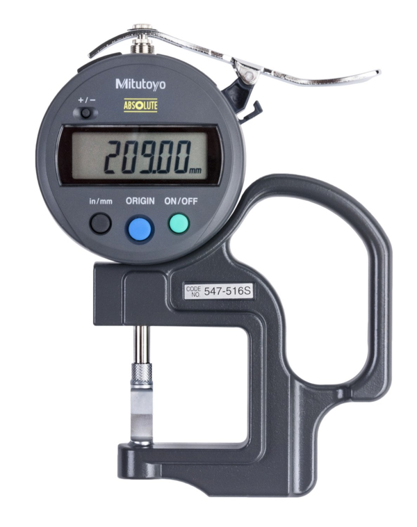 Đồng hồ đo độ dày điện tử, 0-0,47", 0,0005 Mitutoyo 547-516S 3 Đồng hồ đo độ dày Digimatic