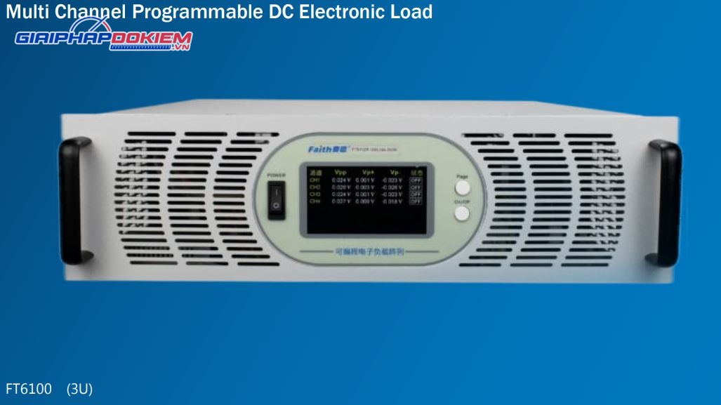 Tải điện tử DC đa kênh Faith FT611 (20A, 60V, 150W) 6 Tải điện tử DC đa kênh Faith FT611 (20A, 60V, 150W)