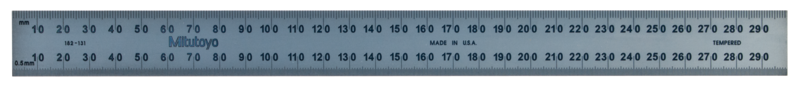 Thước Lá Thép 300mm, Metric Mitutoyo 182-131 6 Thước lá thép Mitutoyo