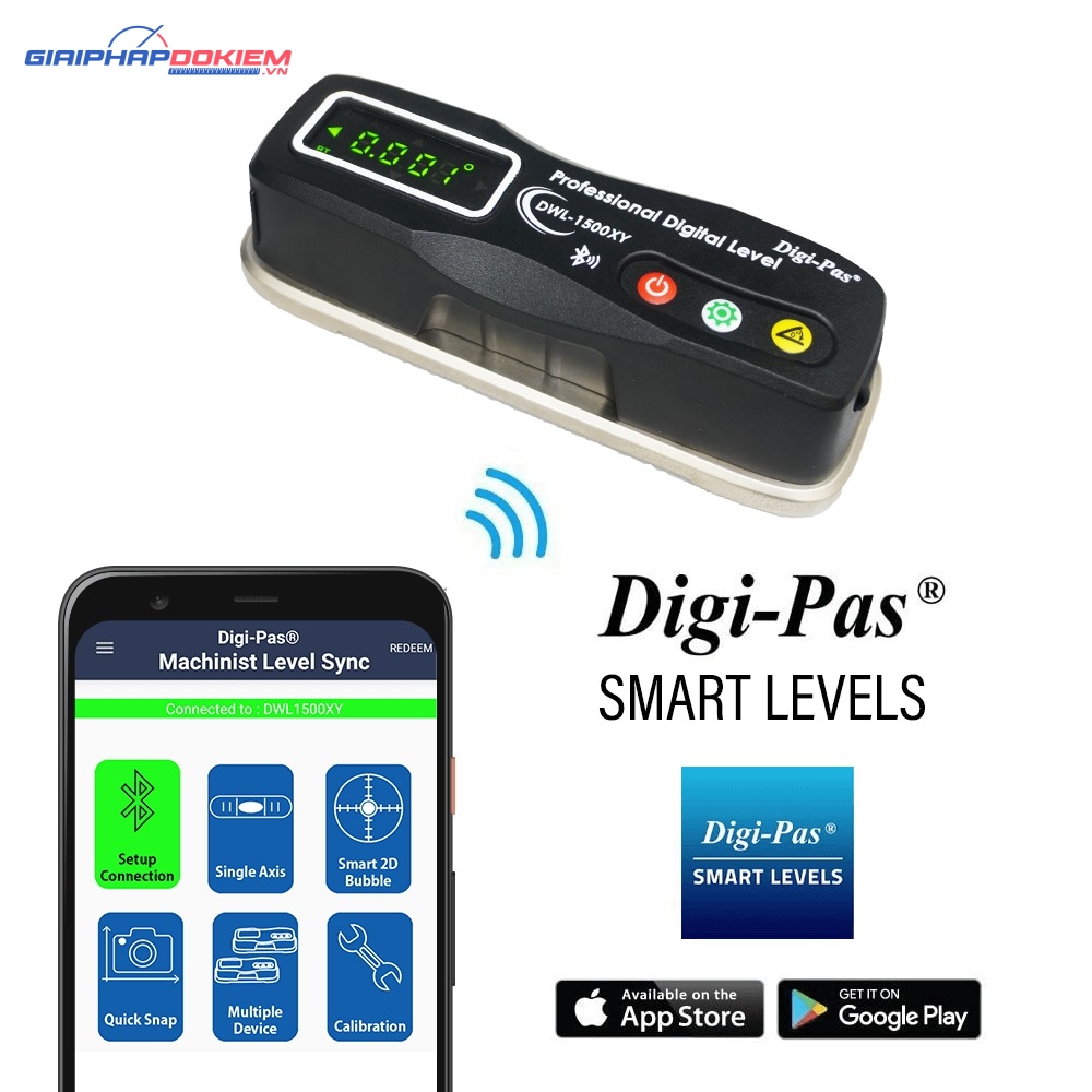 Máy cân bằng kỹ thuật số chính xác 2 trục Digi Pas DWL-1500XY 7 Máy cân bằng kỹ thuật số chính xác 2 trục Digi Pas DWL-1500XY