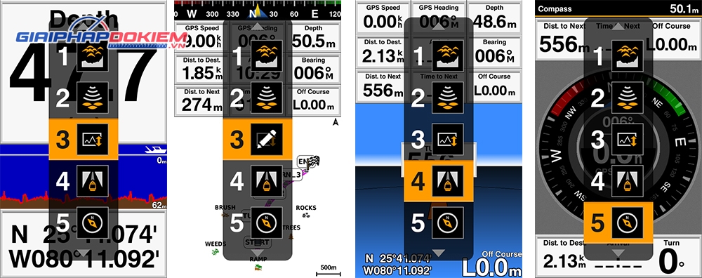 Máy Định Vị Dò Cá GARMIN FF 650 GPS 18 Máy định vị dò cá GARMIN FF 650 GPS