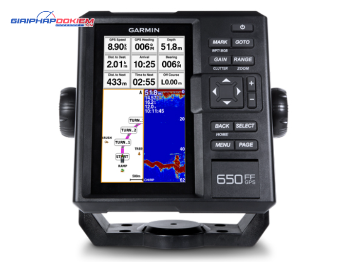 Máy Định Vị Dò Cá GARMIN FF 650 GPS 16 Máy định vị dò cá GARMIN FF 650 GPS
