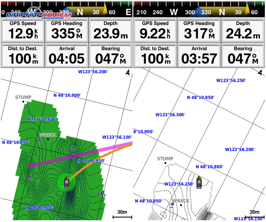 Máy Định Vị Dò Cá GARMIN GPSMAP 585 Plus 20 Máy Định Vị Dò Cá GARMIN GPSMAP 585 Plus