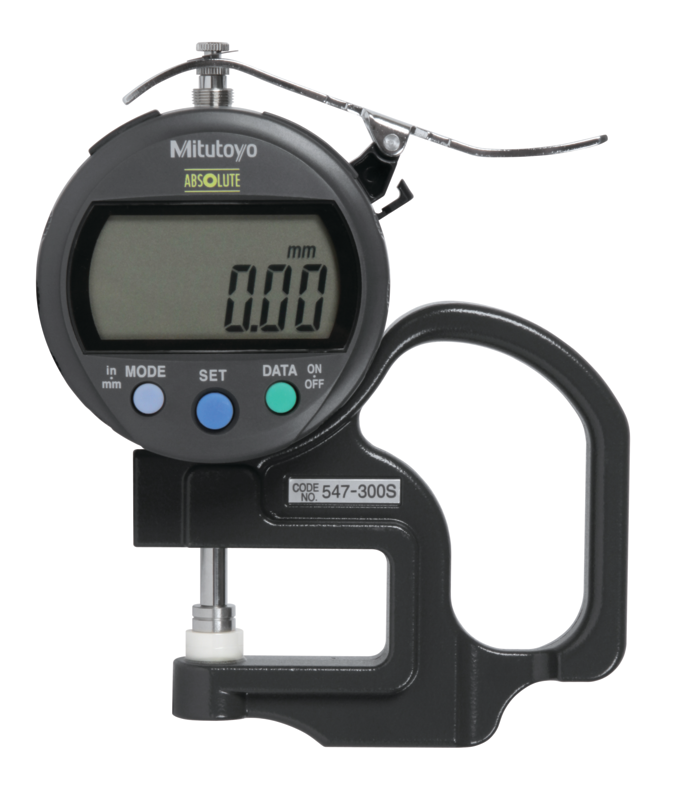 Đồng hồ đo độ dày điện tử, 0-0,4", 0,0005" Mitutoyo 547-300S 6 Đồng hồ đo độ dày điện tử Mitutoyo
