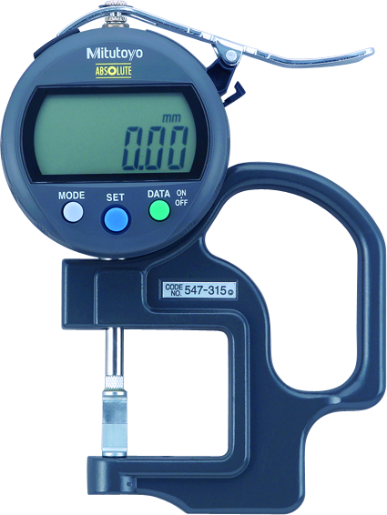 Đồng hồ đo độ dày điện tử, 0-10mm, , 0,01mm Mitutoyo 547-315 6 Đồng hồ đo độ dày kỹ thuật số