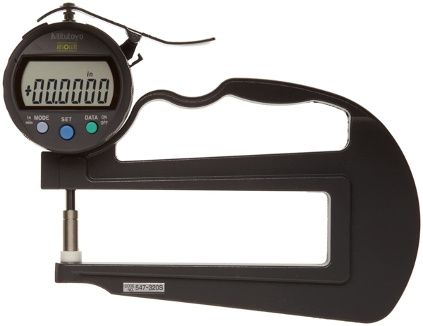 Đồng hồ đo độ dày điện tử,, 0-0,4", 0,0005", 4,72" Mitutoyo 547-320S 6 Đồng hồ đo độ dày điện tử Digimatic