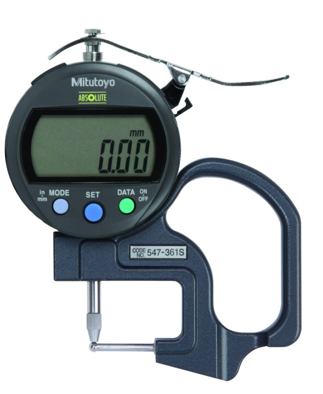 Đồng hồ đo độ dày điện tử, 0-0,4", 0,0005"/0,01mm Mitutoyo 547-361S 9 Đồng hồ đo độ dày kỹ thuật số