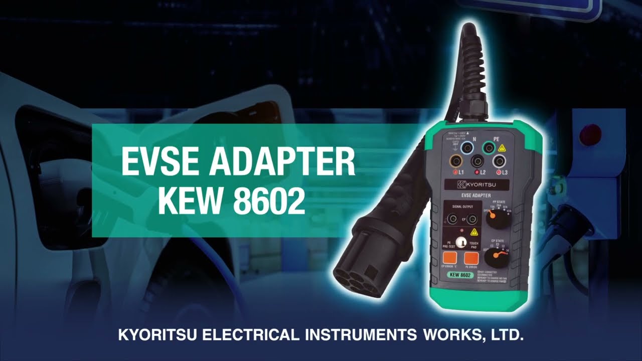 Bộ chuyển đổi sạc xe điện KEW 8602 5 KYORITSU KEW 8602 Dedicated adapter for EVSE (50/60Hz) | EMIN.VN