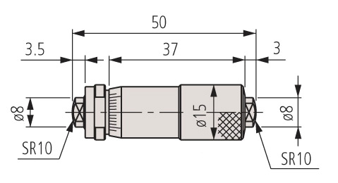 Panme Đo Trong Dạng Thanh Nối Cơ Khí 50-75mm Mitutoyo 133-143 9 panme thanh do trong co khi 133 143 bs1