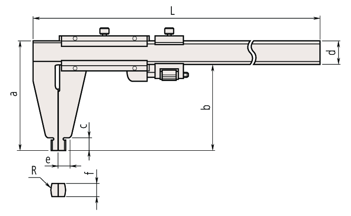 Thước Cặp Cơ Khí 1 Ngàm Đo Metric/Inch 0-2000mm/0.02mm Mitutoyo 160-159 19 thuoc cap co khi ngam dang ngoi 160 127 bs3