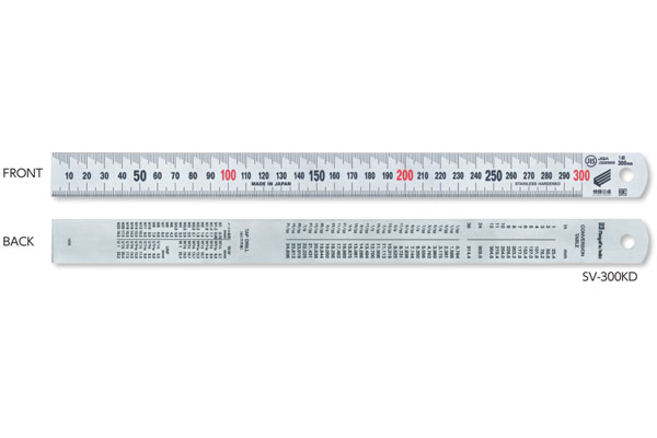 Thước lá dài 300mm bề mặt phủ Satin Niigata Seiki SV-300KD 6 Thước lá phủ Satin 300mm