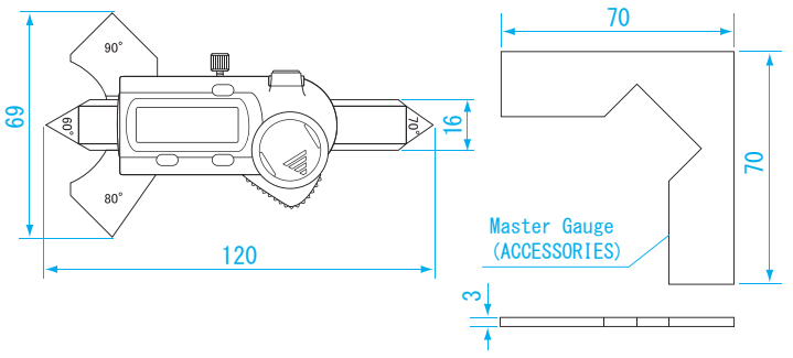 Thước đo mối hàn điện tử 0-4mm Niigataseiki GDCS-20WG 7 Thước đo mối hàn điện tử chi tiết