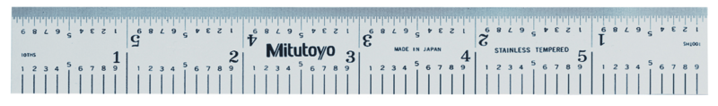 Thước Lá Thép 150mm/6", Metric/Inch Mitutoyo 182-108 6 Thước lá thép Mitutoyo