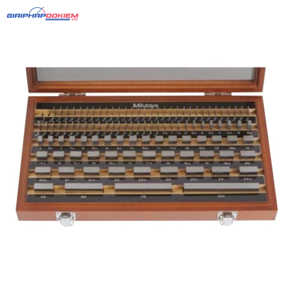 Bộ Căn Mẫu Thép 103 Miếng Cấp 1 Mitutoyo 516-943-10 2 Bộ Căn Mẫu Thép 103 Miếng Cấp 1 Mitutoyo 516-943-10