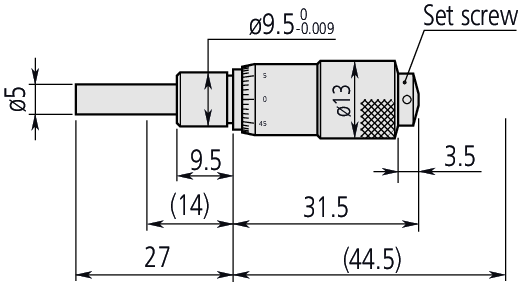 Đầu Panme 0-0,5" Mitutoyo 148-112 7 Thông số kỹ thuật đầu panme Mitutoyo 148-112