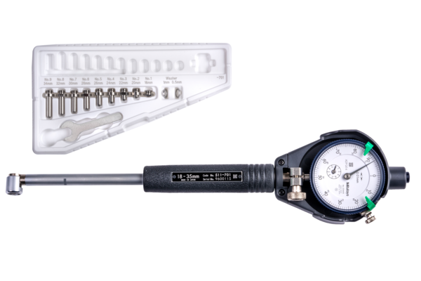 Bộ Đồng Hồ Đo Lỗ Trong Tiếp Xúc 2 Điểm 18-35/0,01mm Mitutoyo 511-711-20 6 Đồng hồ đo lỗ 511-711