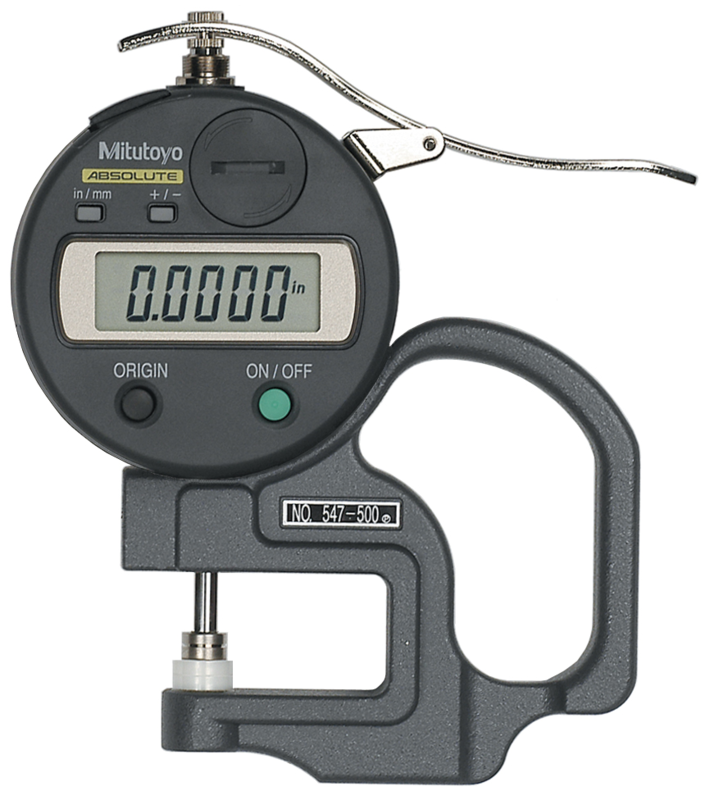 Đồng hồ đo độ dày điện tử, 0-0,47", 0,0005" Mitutoyo 547-500S 6 dong ho so dien tu do day 547 500s