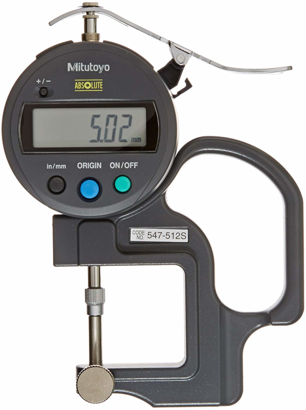 Đồng hồ đo độ dày điện tử,, 0-0,47", 0,0005" Mitutoyo 547-512S 3 Đồng hồ đo độ dày điện tử ABSOLUTE Digimatic