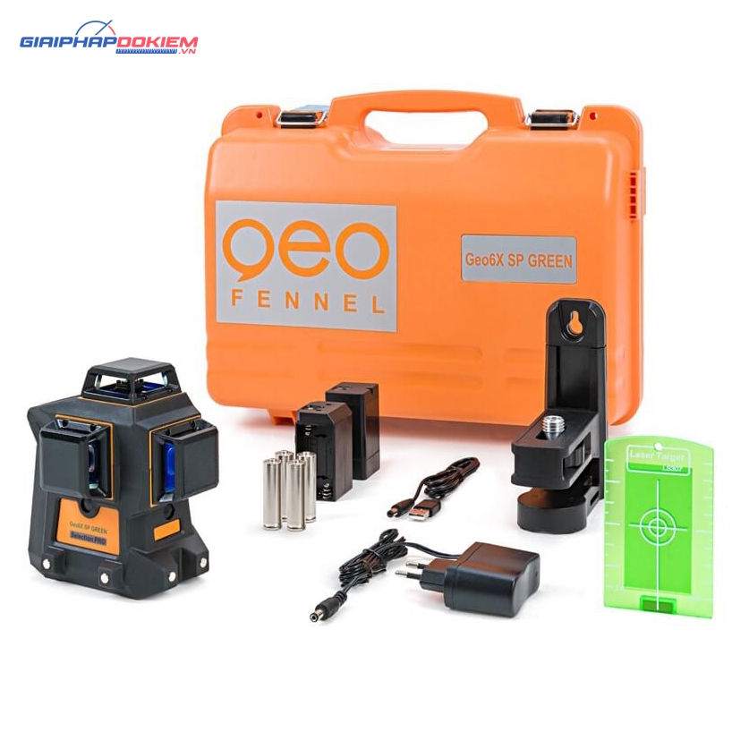 Máy đo laser cân bằng Geo6X SP Green KIT 10 Máy đo laser cân bằng Geo6X SP Green KIT
