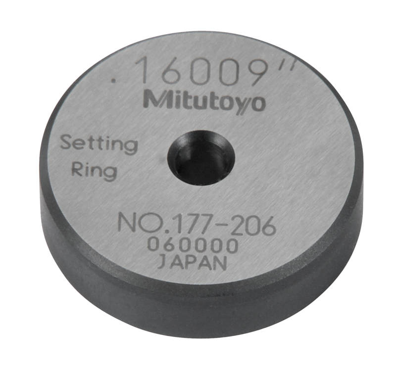 Vòng Chuẩn Thép Hệ Inch 0,16" Mitutoyo 177-206 6 Vòng chuẩn thép