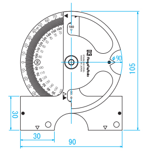 Thước đo góc Niigata Seiki AP-130 10 Thước đo góc chi tiết