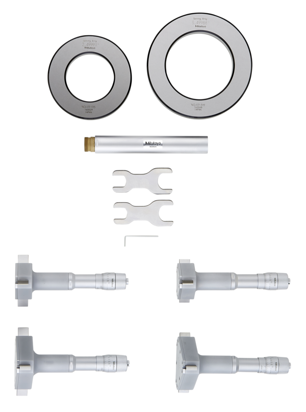 Bộ Panme Đo Lỗ 3 Chấu Cơ Khí 2-4" (4 pcs.) Mitutoyo 368-997 11 Bộ thước đo lỗ Mitutoyo 368-997