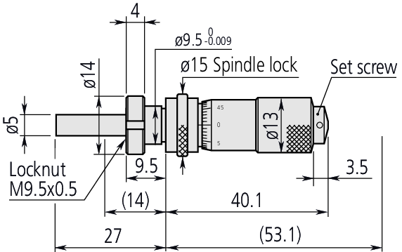 Đầu Panme 0-13mm Mitutoyo 148-824 7 Thông số Đầu Panme Mitutoyo 148-824