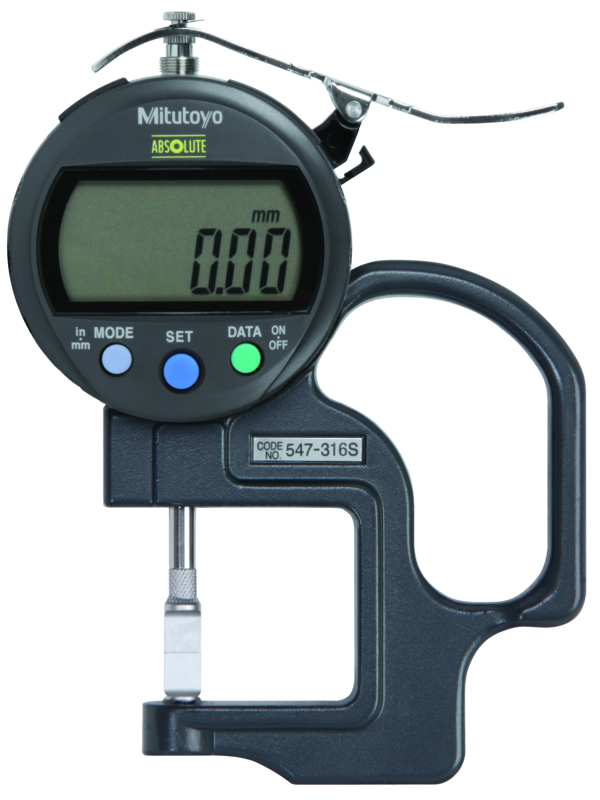 Đồng hồ đo độ dày điện tử, 0-0,4", 0,0005" Mitutoyo 547-316S 3 Đồng hồ số điện tử đo độ dày