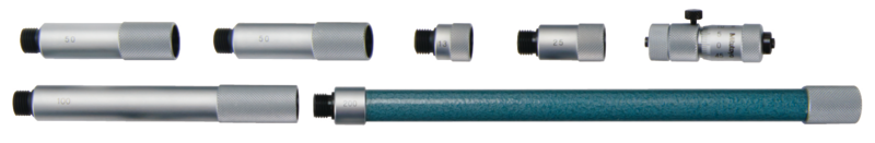 Panme Đo Trong Dạng Thanh Nối Cơ Khí 50-500mm Mitutoyo 137-203 9 Micromet bên trong với thanh kéo dài