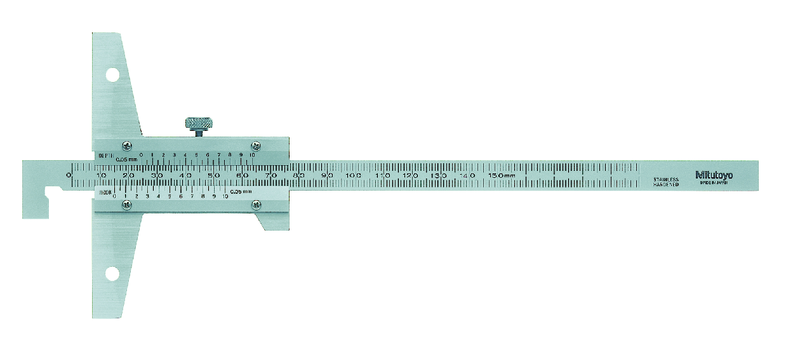 Thước cặp đo sâu cơ khí 0-150mm, 0,05mm Mitutoyo 527-401 12 Thước đo sâu dạng móc