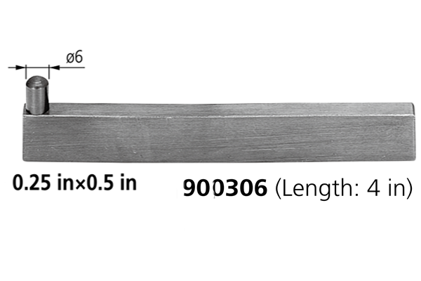 Thanh Giữ Đồ gá Cho Đồng Hồ So 0.25 in×0.5 in/ 4 in Mitutoyo 900306 3 Kim đo chính xác