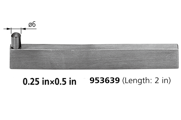 Thanh Giữ Đồ gá Cho Đồng Hồ So 0.25 in×0.5 in/ 2 in Mitutoyo 953639 3 Đồng hồ đo chuyên nghiệp