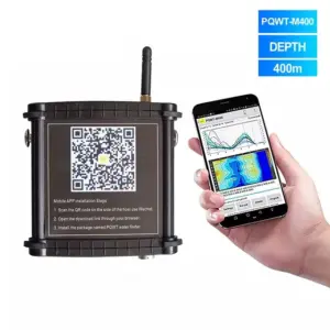 Máy dò nước ngầm độ sâu 400 mét kết nối điện thoại PQWT-M400