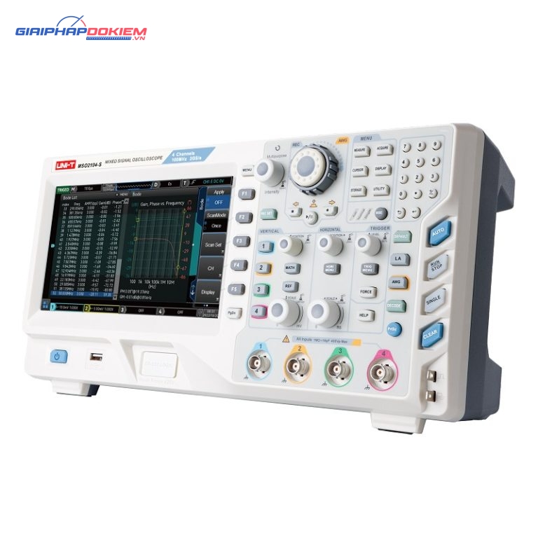 Máy hiện sóng Uni-T MSO2104-S (100MHz, 4CH, GEN) 1 Máy hiện sóng Uni-T MSO2104-S (100MHz, 4CH, GEN)