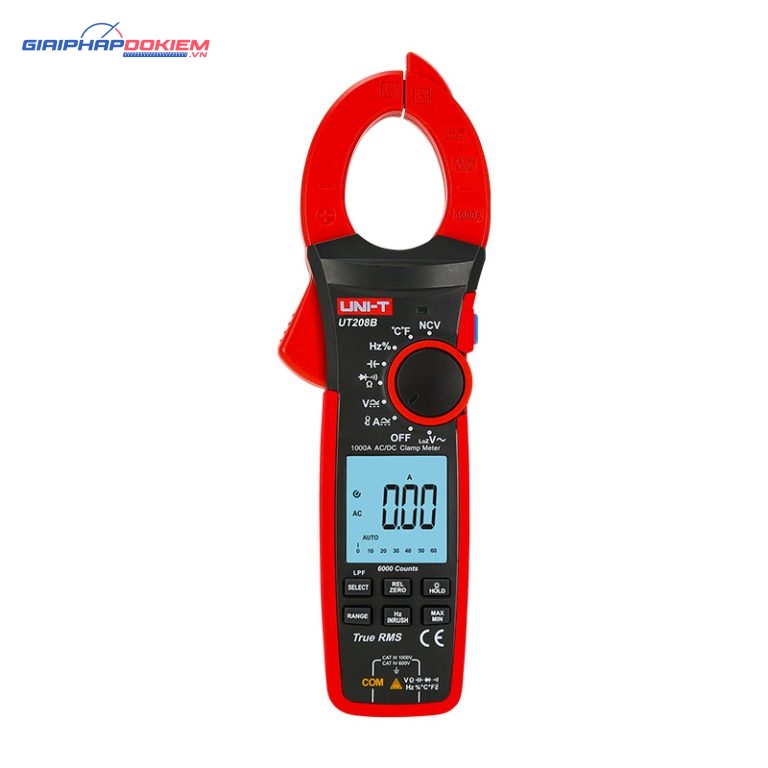 Ampe kìm AC/DC Uni-T UT208B (1000A;1000°C) 1 Ampe kìm AC/DC Uni-T UT208B (1000A;1000°C)