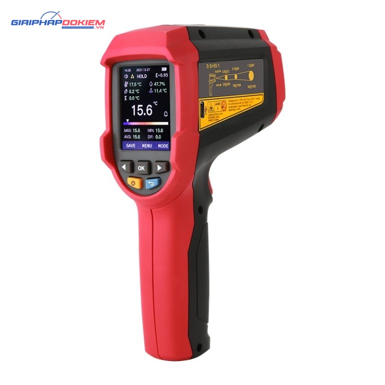 Máy đo nhiệt độ hồng ngoại Uni-T UT305C+ (2200°C/55:1) 1 Máy đo nhiệt độ hồng ngoại Uni-T UT305C+ (2200°C/55:1)