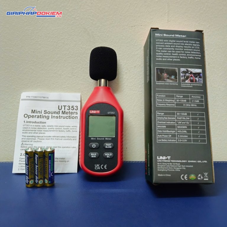 Máy đo độ ồn UNI-T UT353 (30~130dB) 2 Máy đo độ ồn UNI-T UT353 (30~130dB)