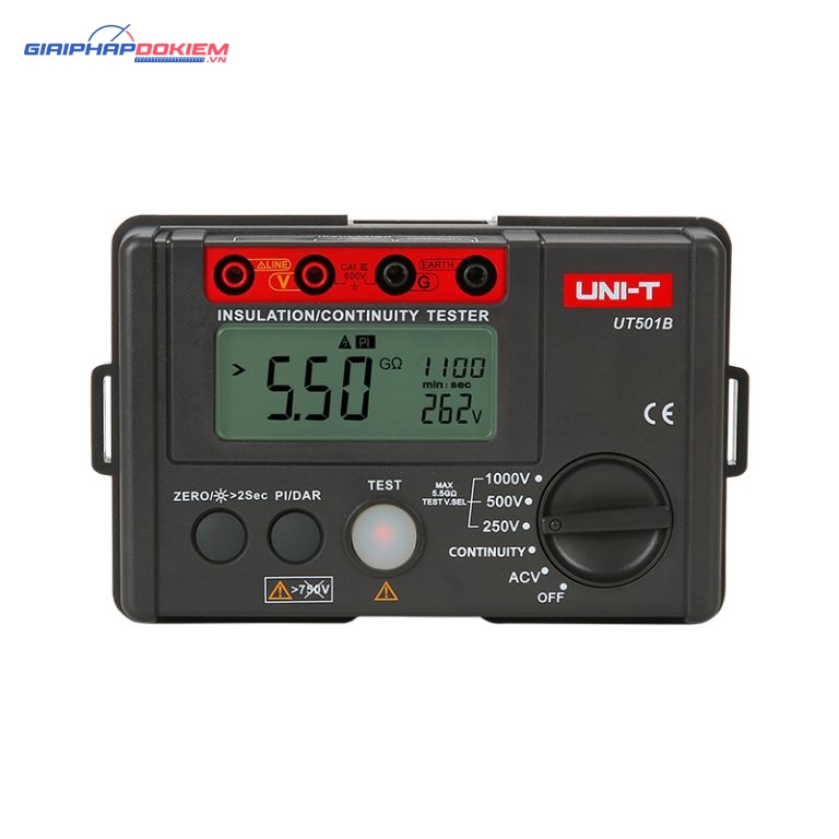 Máy đo điện trở cách điện Uni-T UT501B (1000V;5GΩ) 1 Máy đo điện trở cách điện Uni-T UT501B (1000V;5GΩ)