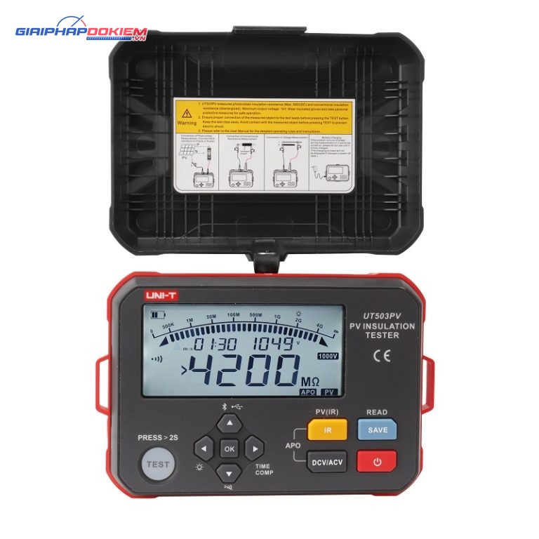 Máy đo điện trở cách điện Solar Uni-T UT503PV (1000V, 4000MΩ) 2 Máy đo điện trở cách điện Solar Uni-T UT503PV (1000V, 4000MΩ)