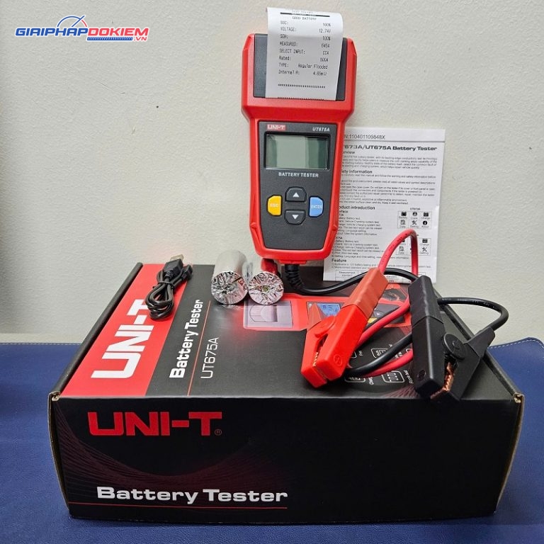 Máy kiểm tra ắc quy, pin tích hợp máy in Uni-T UT675A 3 Máy kiểm tra ắc quy, pin tích hợp máy in Uni-T UT675A
