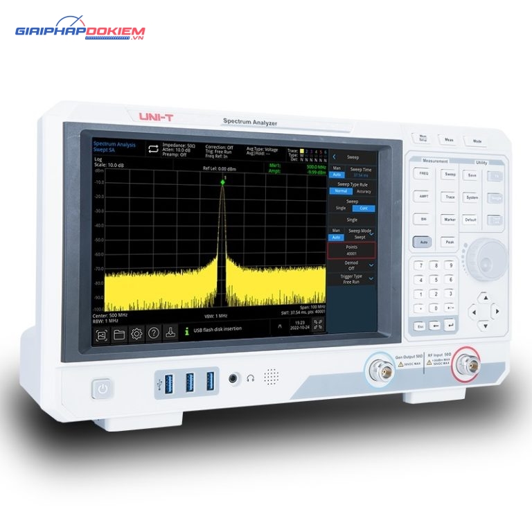 Máy phân tích phổ Uni-T UTS3015T+(9kHz-1.5GHz) 1 Máy phân tích phổ Uni-T UTS3015T+(9kHz-1.5GHz)