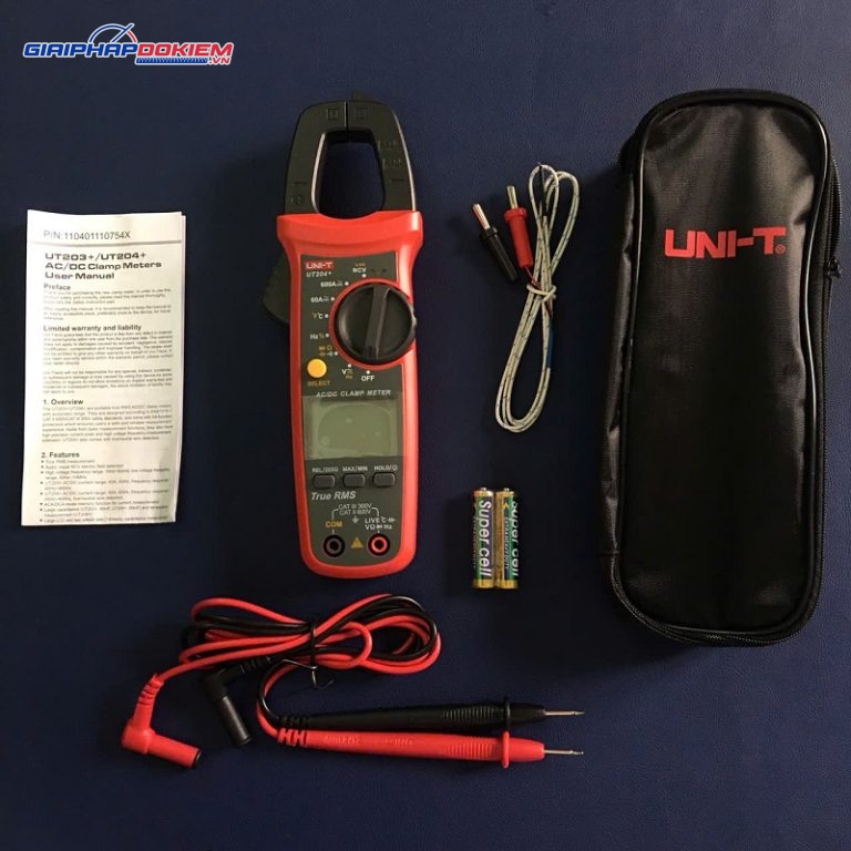 Ampe kìm đo AC/DC Uni-T UT204+(600A/600V) 3 Ampe kìm đo AC/DC Uni-T UT204+(600A/600V)