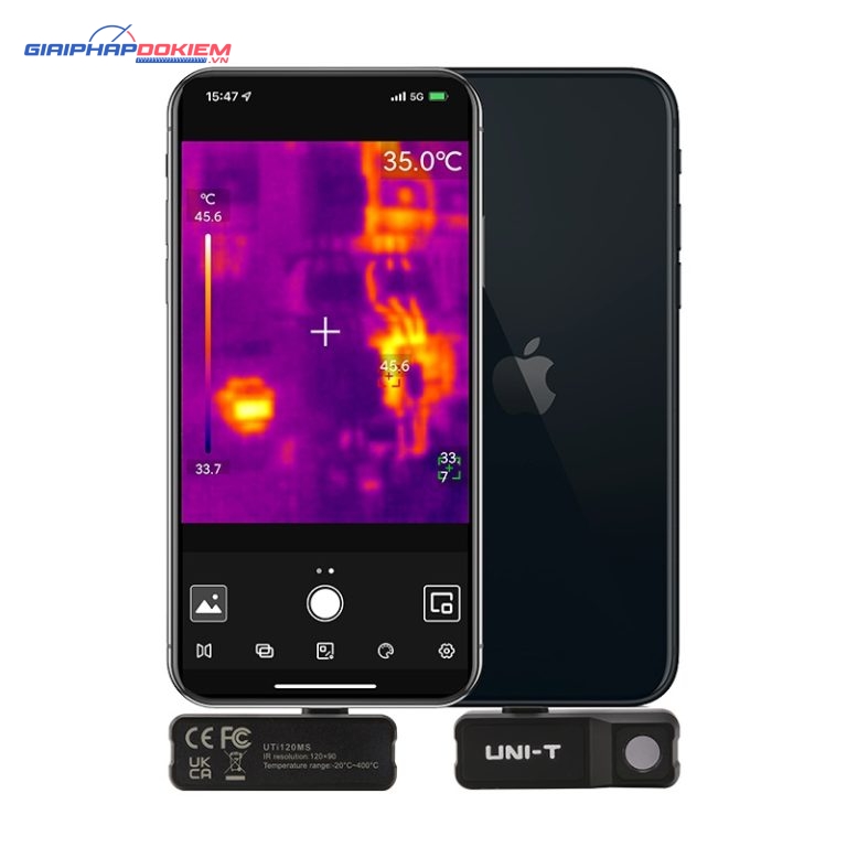 Camera nhiệt Uni-T UTi120MS (IOS;USB Lightning) 3 Camera nhiệt Uni-T UTi120MS (IOS;USB Lightning)