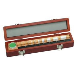 Bộ Căn Mẫu Ceramic Hệ Mét 10 Miếng Cấp 1, Có kính song song 12mm Mitutoyo 516-153-60
