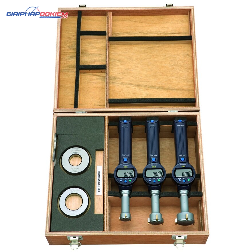 Bộ Đo Lỗ 3 Chấu chính xác điện tử Inch/Metric, 1-2" Mitutoyo 568-967 4 Bộ Đo Lỗ 3 Chấu chính xác điện tử Inch/Metric, 1-2" Mitutoyo 568-967