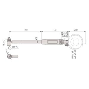 Bộ Đồng Hồ Đo Lỗ Trong Tiếp Xúc 2 Điểm 1.4-2.5"/0.0001" Mitutoyo 511-752-20 5 Bộ Đồng Hồ Đo Lỗ Trong Tiếp Xúc 2 Điểm 1.4-2.5
