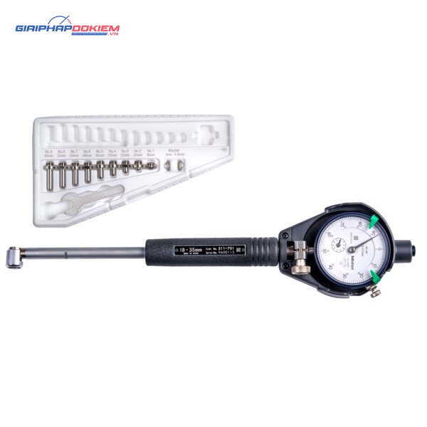 Bộ Đồng Hồ Đo Lỗ Trong Tiếp Xúc 2 Điểm 18-35/0,01mm Mitutoyo 511-711-20 3 Bộ Đồng Hồ Đo Lỗ Trong Tiếp Xúc 2 Điểm 18-35/0,01mm Mitutoyo 511-711-20